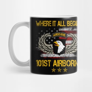 Where It All Begins 101st Airborne Division US Army Gift Veterans Day Mug